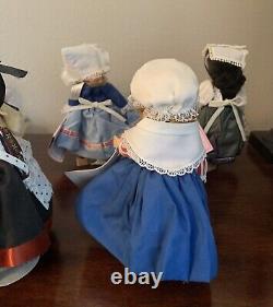 Lot Of 9 Madame Alexander International 8 Dolls with Stands and Original Tags