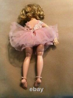 Lovely Vintage Madame Alexander Elise Ballerina Doll Tagged Original Outfit