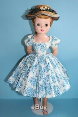 Lovely Vintage Tagged Madame Alexander Cissy Dress VHTF Blue Toile 1955 No Doll