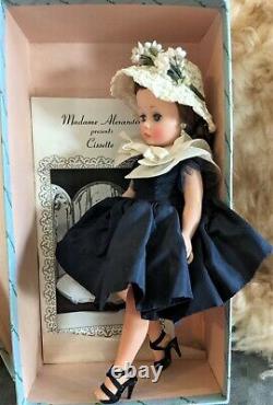 MADAME ALEXANDER 1957 CISSETTE IN #941 NAVY DRESS WithCAPLET ALL ORIG. NEAR MINT