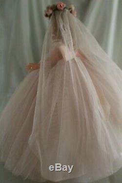MADAME ALEXANDER Cissette Pink Bride vintage 1950's Excellent condition