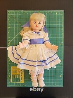 MADAME ALEXANDER GOOD MORNING KELLY 20 DOLL #29930 HANDTAG Girl Blonde Dress Blu