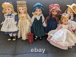 Madame Alexander 14 inch dolls lot of 9 dolls collectible