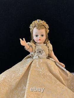 Madame Alexander 1950's Cissette doll Queen Elizabeth Tagged Costume Vintage