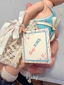 Madame Alexander 1950's Quiz-kins Alexanderkins 8 Doll With Box & Tag Works