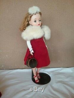 Madame Alexander 1950s vintage 20 Cissy doll velvet tagged dress stole stunning
