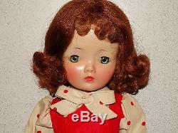 Madame Alexander 1957 Redhead 20 CISSY #2110 RED DAY DRESS Doll