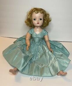 Madame Alexander 20 Blonde Cissy Doll Blue Dress 1950s Plz Read Description