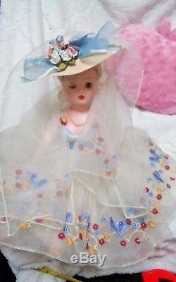 Madame Alexander 21 Original Blue Bird Cissy Doll & original Tagged dress