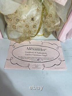 Madame Alexander 38565 Golden Christmas Angel Limited Edition 10 Doll With COA