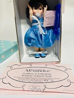 Madame Alexander 66440 Kentucky Colonel's Lady 8 Doll With Box, Accessories, COA