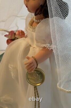 Madame Alexander 75th Anniversary 8 Bride with Veil, Bouquet & Medallion NEW