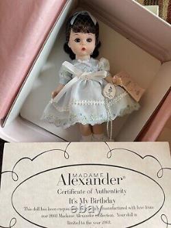 Madame Alexander 8 Doll 37070 It's My Birthday (withLunchbox), NIB