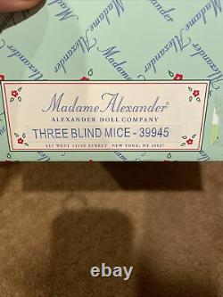 Madame Alexander 8 Doll Sealed NRFB THREE LITTLE BLIND MICE # 39945 New In Box