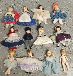 Madame Alexander 8 Dolls Lot of 12 Read Discription As-Is