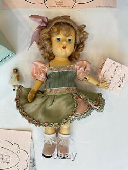 Madame Alexander 8 Wendy Woodkin Wooden jointed Doll + Tiny Wood Doll