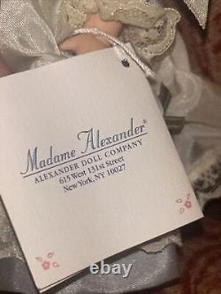 Madame Alexander Adorable Silk Victorian Doll 8 blonde. Rare Edition Blue