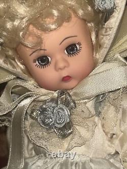 Madame Alexander Adorable Silk Victorian Doll 8 blonde. Rare Edition Blue