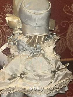 Madame Alexander Adorable Silk Victorian Doll 8 blonde. Rare Edition Blue