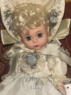 Madame Alexander Adorable Silk Victorian Doll 8 blonde. Rare Edition Blue