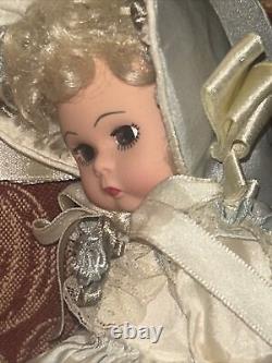 Madame Alexander Adorable Silk Victorian Doll 8 blonde. Rare Edition Blue