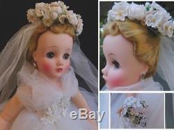 Madame Alexander Beautiful 15-16 Tall Elise In Bride Outfit #1750 1958