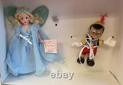 Madame Alexander Blue Fairy 10 Doll and Wooden Pinocchio Disney Collection New