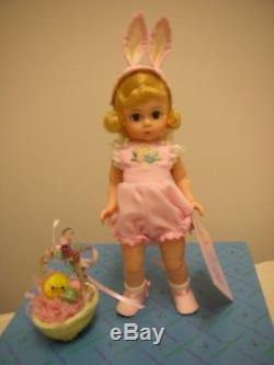 Madame Alexander Child At Heart Easter Bunny Limited Edition Pink Stand