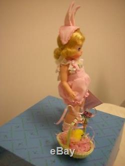 Madame Alexander Child At Heart Easter Bunny Limited Edition Pink Stand