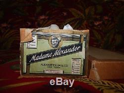Madame Alexander Composition Rare Red Head Nurse For Dionne Quintuplets Orig Box