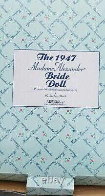 Madame Alexander & Danbury Mint Porcelain 1947 Bride Doll 14