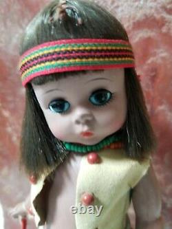 Madame Alexander Doll 1966 American Indian Boy 7 One Owner
