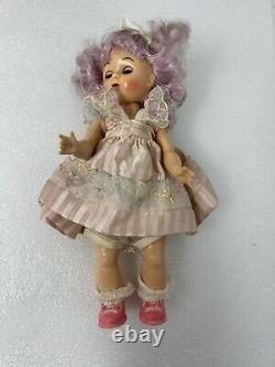 Madame Alexander Doll Lot Unmarked Cosmopolitan Ginger Dress Tag Purple