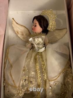 Madame Alexander Golden Christmas Angel 10 Inches Tall with COA