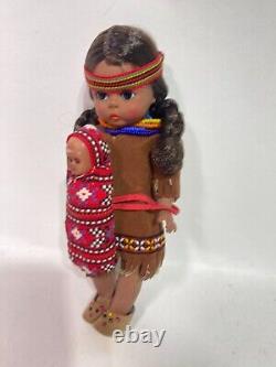 Madame Alexander Indian Girl 721 Doll 7 with Tags & A Little Doll