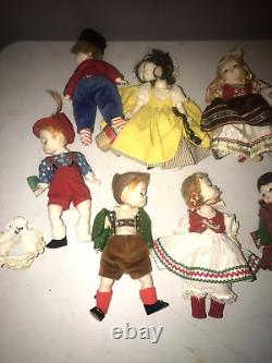 Madame Alexander International Dolls 8 Friends- Foreign Lands Lot of 15