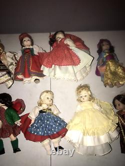 Madame Alexander International Dolls 8 Friends- Foreign Lands Lot of 15