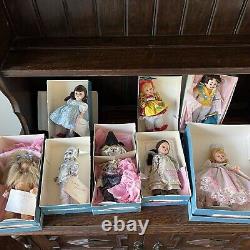 Madame Alexander Lot Of 8 Dolls Wizard of Oz Auntie Em Glinda Munchkins Toto 8