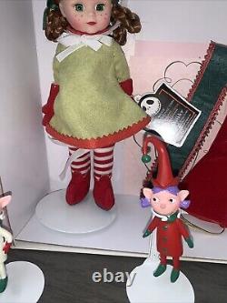 Madame Alexander Maggie Visits Christmas Town Doll No. 47735 With Elves! Rare