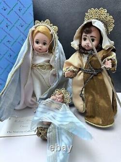 Madame Alexander Nativity Dolls Mary Joseph Baby Jesus Set #19470