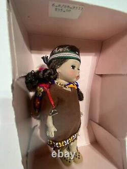 Madame Alexander Pocahontas 721 7 Doll With Original Box & Tag Limited Audition