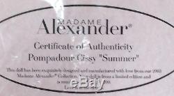 Madame Alexander Pompadour Cissy Summer LE 101/200 with COA NRFB