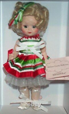 Madame Alexander Ribbon Candy Ballerina 8 Christmas Holiday Doll 61655 NEW NRFB