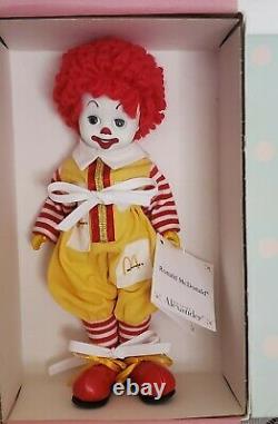 Madame Alexander Ronald McDonald Doll Never removed from MINT box #25280