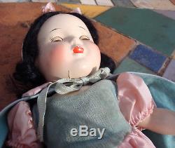 Madame Alexander Snow White Composition Doll 13in 1939-1940 All Original Antique