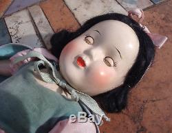 Madame Alexander Snow White Composition Doll 13in 1939-1940 All Original Antique