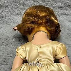 Madame Alexander Sonja Henie Ice Skating Doll Sleep Eyes Wig Hair Satin Dress 14