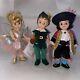 Madame Alexander Storyland Set Of 3 Peter Pan Tinkerbell Captain Hook 8 W Boxes