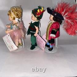 Madame Alexander Storyland Set Of 3 Peter Pan Tinkerbell Captain Hook 8 W Boxes