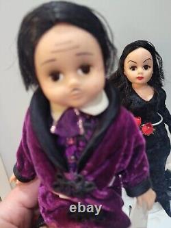 Madame Alexander The Addams Family Dolls Gomez, Morticia, Pugsley, Wednesday